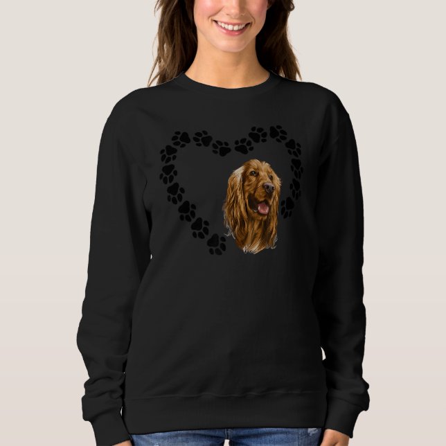 Cocker Spaniel Heart Funny Cocker Spaniel Owner Do Sweatshirt (Front)