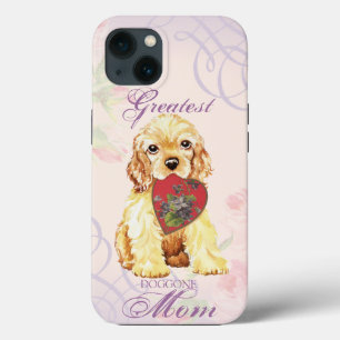Cocker Spaniel Heart Mom iPhone 13 Case