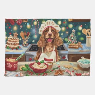 Cocker Spaniel Holiday Baking: Festive Christmas Kitchen Towel