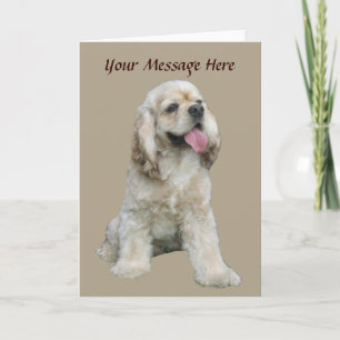 Cocker Spaniel Irresistible Greeting Card