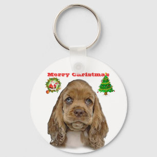 Cocker spaniel keychain