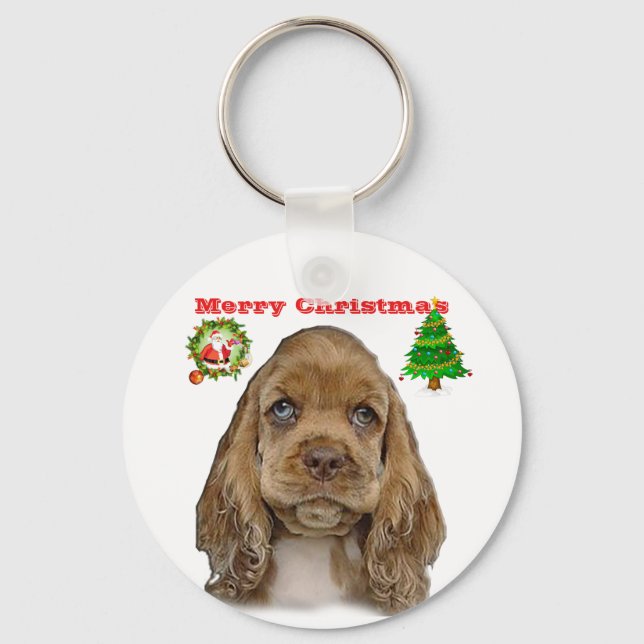 Cocker spaniel keychain (Front)