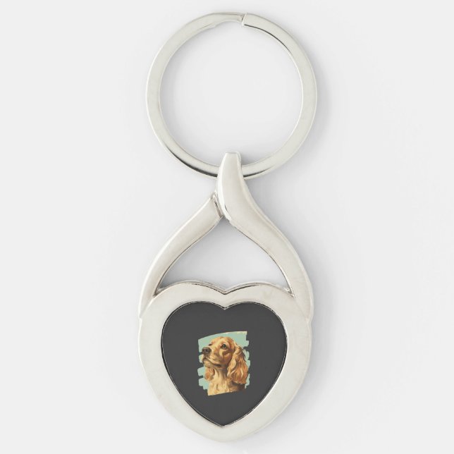 Cocker Spaniel Keychain (Front)