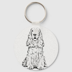 Cocker spaniel keychain