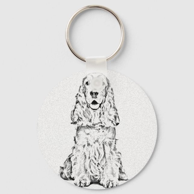 Cocker spaniel keychain (Front)