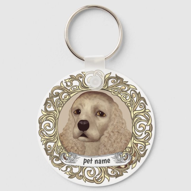 Cocker Spaniel  Keychain (Front)