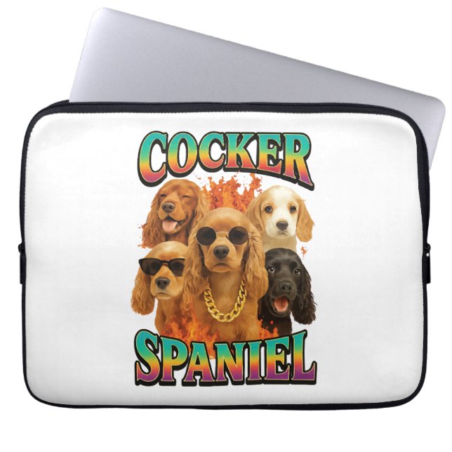 Cocker Spaniel  Laptop Sleeve (Front)