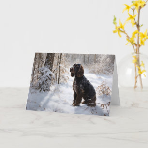Cocker Spaniel Let It Snow Christmas  Card