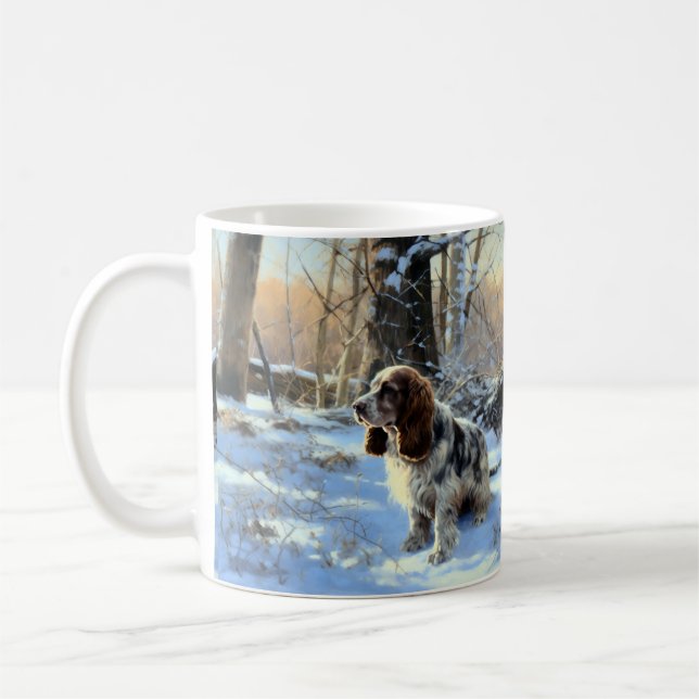 Cocker Spaniel Let It Snow Christmas  Coffee Mug (Left)
