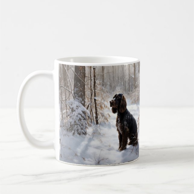 Cocker Spaniel Let It Snow Christmas  Coffee Mug (Left)