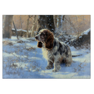 Cocker Spaniel Let It Snow Christmas  Cutting Board
