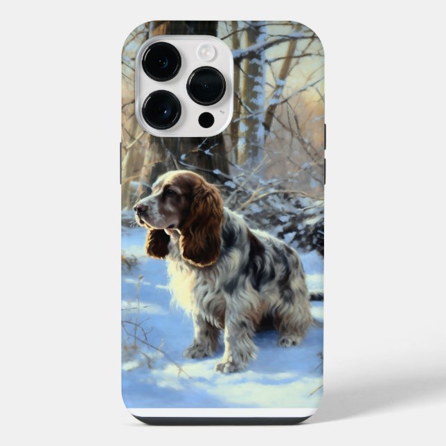 Cocker Spaniel Let It Snow Christmas  iPhone Case (Back)