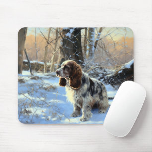 Cocker Spaniel Let It Snow Christmas Mouse Pad