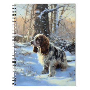 Cocker Spaniel Let It Snow Christmas Notebook