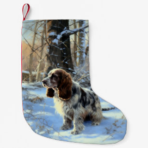 Cocker Spaniel Let It Snow Christmas  Small Christmas Stocking