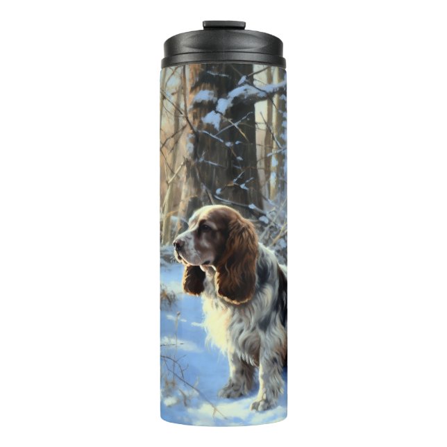 Cocker Spaniel Let It Snow Christmas  Thermal Tumbler (Front)
