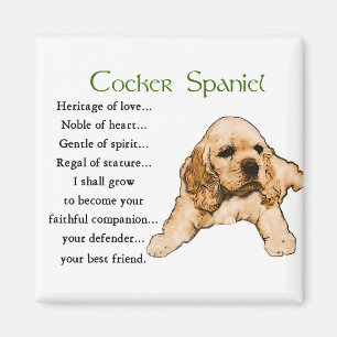 Cocker Spaniel Lovers Gifts Magnet