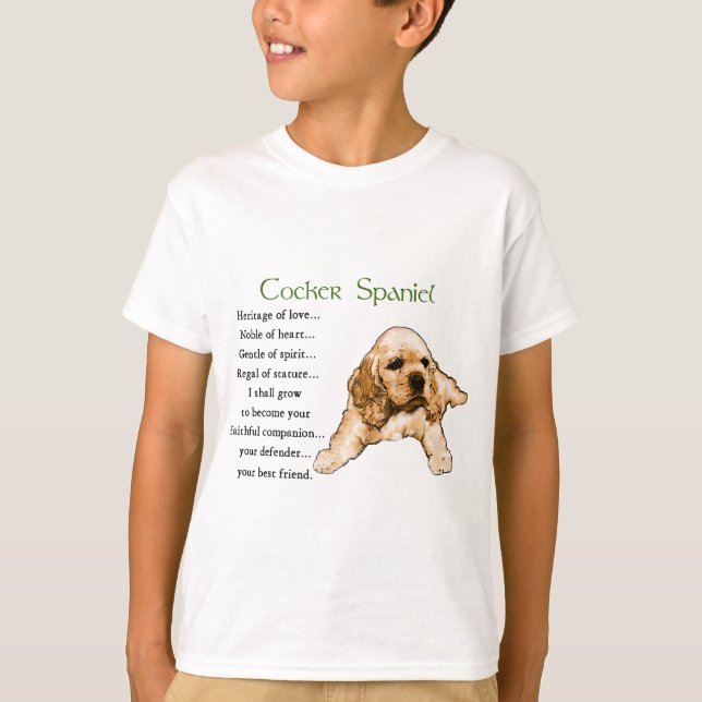 Cocker Spaniel Lovers Gifts T-Shirt (Front)