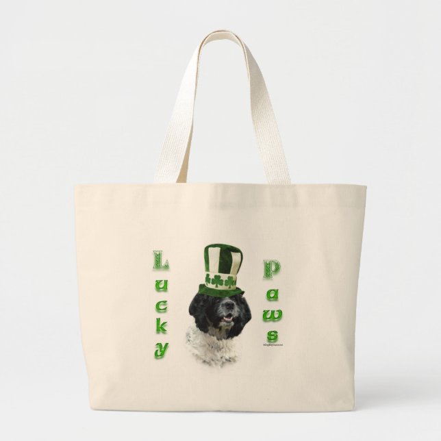 Cocker Spaniel Lucky Paws Large Tote Bag (Front)