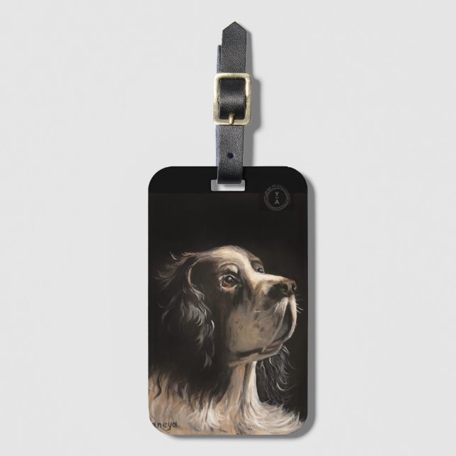 cocker spaniel luggage tag (Front Vertical)