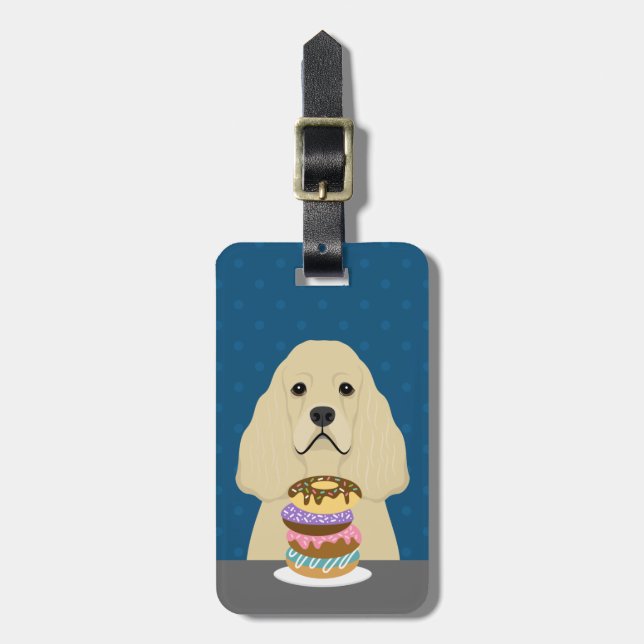 Cocker Spaniel Luggage Tags (Front Vertical)