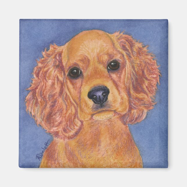 Cocker Spaniel Magnet - "Addie" (Devant)