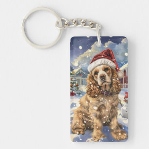 Cocker Spaniel Merveilleux Noël Hiver 
