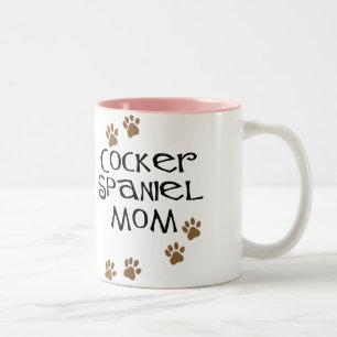 Cocker Spaniel Mom for Dog Moms Two-Tone Coffee Mug