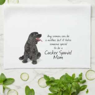 Cocker Spaniel Mom Tea Towel