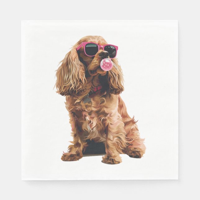Cocker Spaniel Napkin (Front)