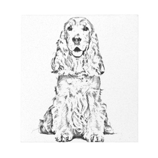 Cocker spaniel notepad (Front)