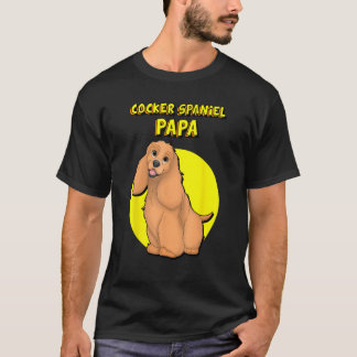 Cocker Spaniel Papa Red Cocker Spaniel Dog Father T-Shirt