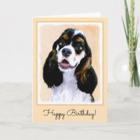 Cocker Spaniel (Parti) Painting - Original Dog Art