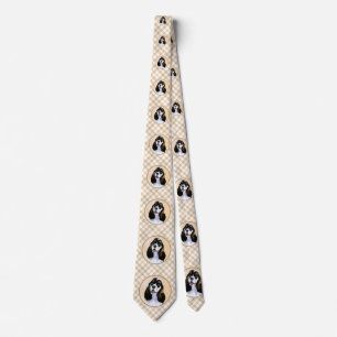 Cocker Spaniel (Parti) Painting - Original Dog Art Tie