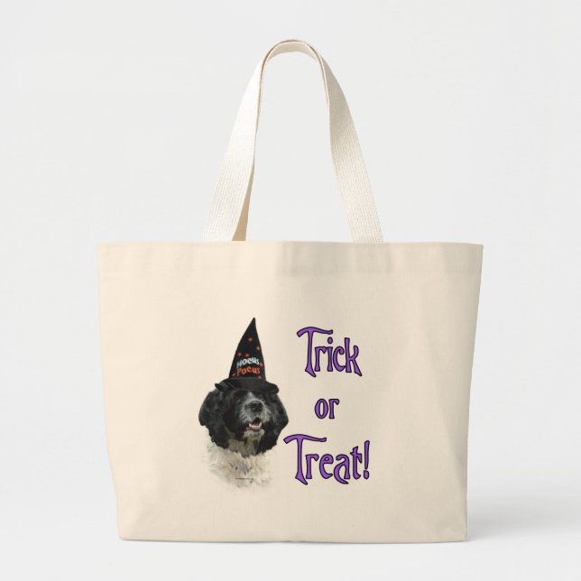 Cocker Spaniel (parti) Trick Large Tote Bag (Front)