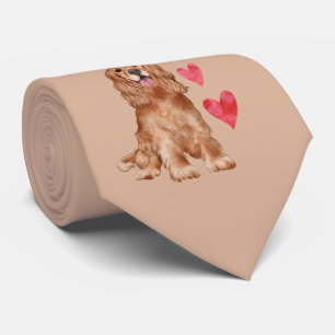 Cocker Spaniel Pattern Tie