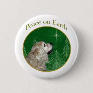 Cocker Spaniel Peace 2 Inch Round Button
