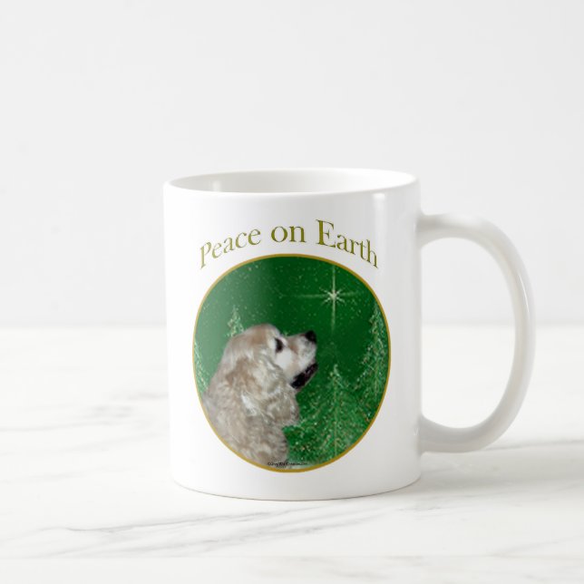 Cocker Spaniel Peace Coffee Mug (Right)
