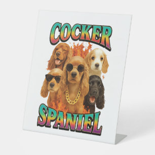Cocker Spaniel  Pedestal Sign