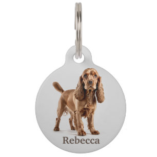 Cocker Spaniel Personalize Pet Tag