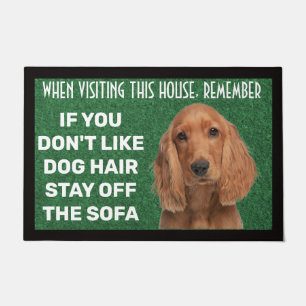 Cocker Spaniel personalized doormat
