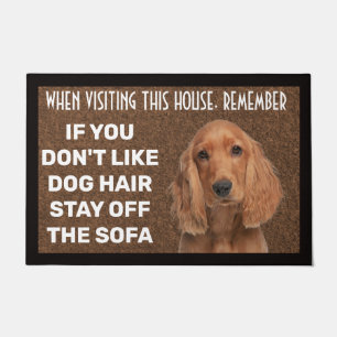 Cocker Spaniel personalized doormat
