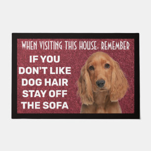 Cocker Spaniel personalized doormat