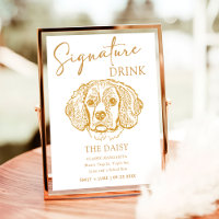Cocker Spaniel Personalized Signature Drink