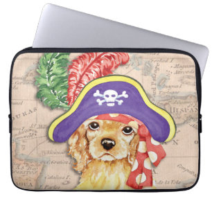 Cocker Spaniel Pirate Laptop Sleeve