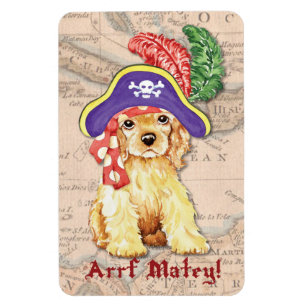 Cocker Spaniel Pirate Magnet