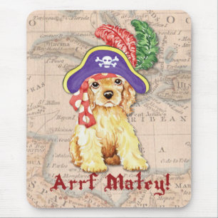 Cocker Spaniel Pirate Mouse Pad