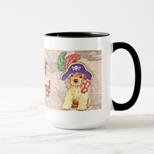 Cocker Spaniel Pirate Mug (Right)