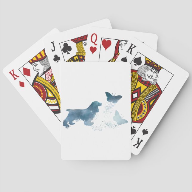 Cocker spaniel playing cards (Back)