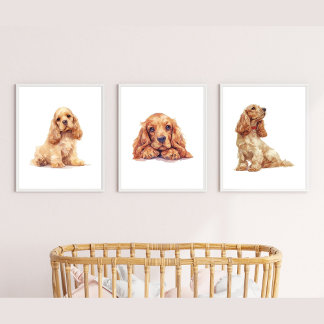 Cocker Spaniel Poster, Cocker Spaniel Lover Gift